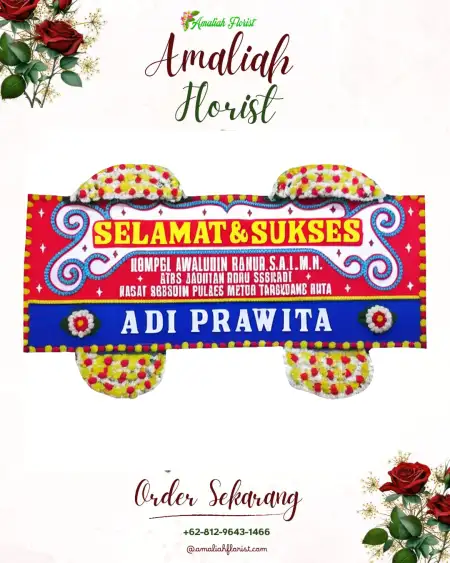 Papan Bunga Ucapan Selamat Srondol Wetan